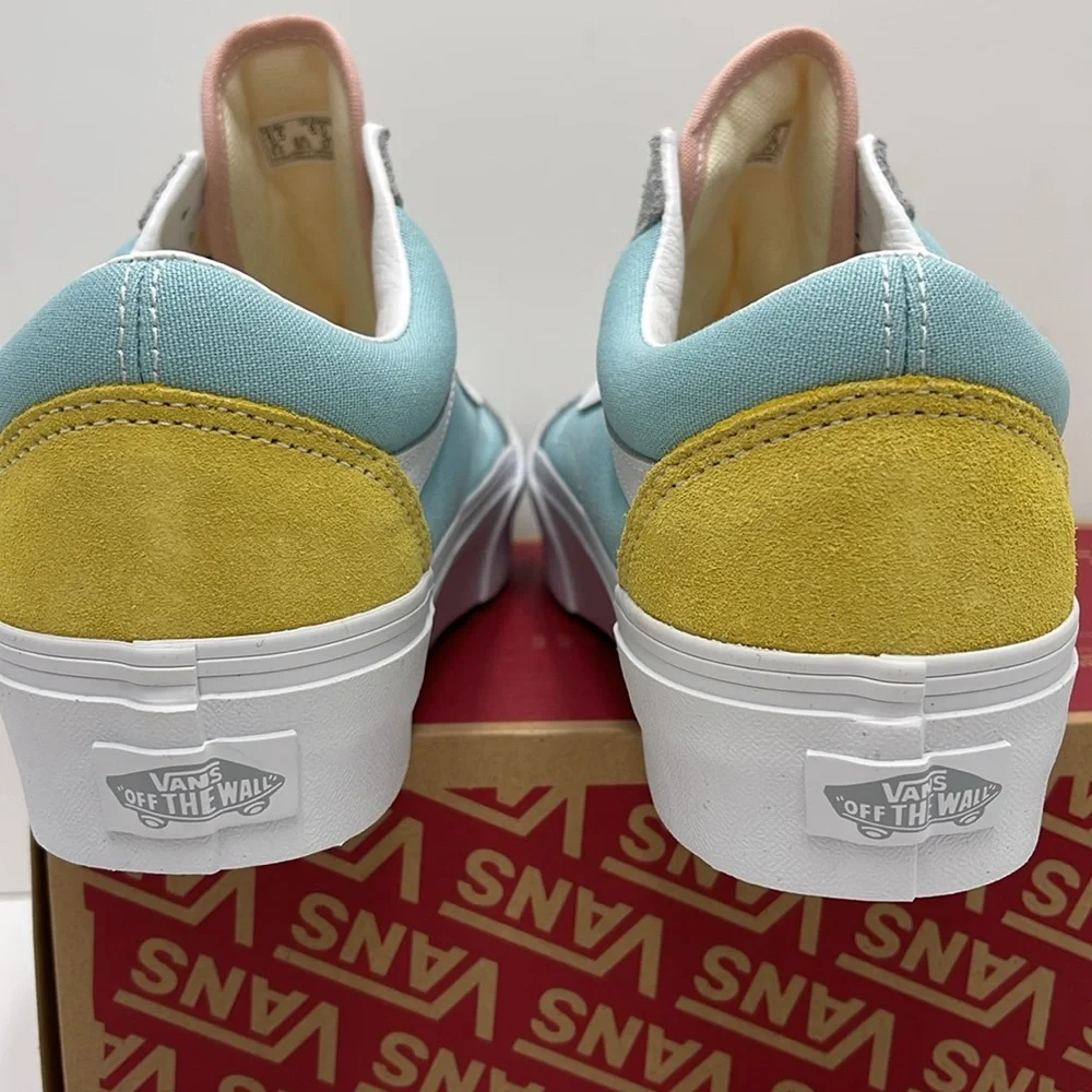 Vans WMNS Old Skool Platform (Color Block) Pastel/True VN0A5KRG80J Platforms